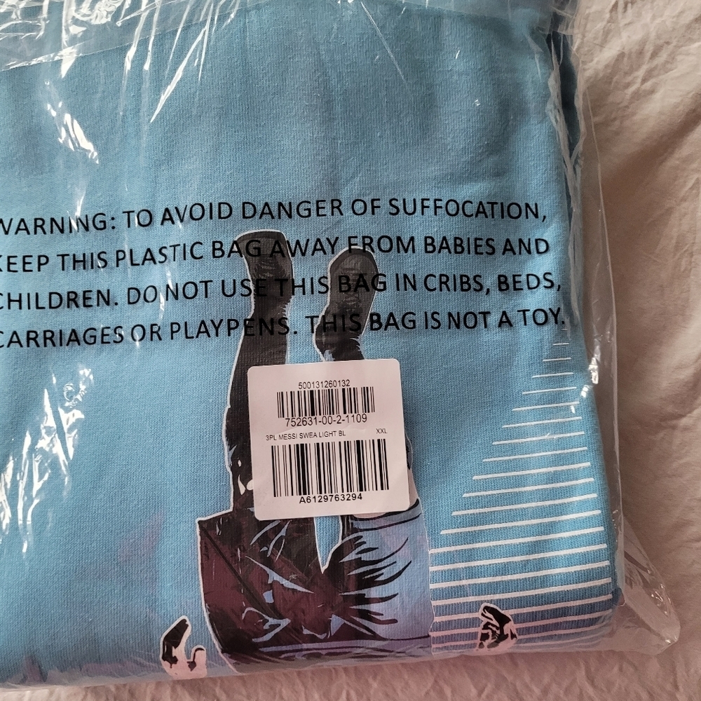 GAP Messi Hoodies Youth Blue Size XXL (14-16) - Picture 4 of 4